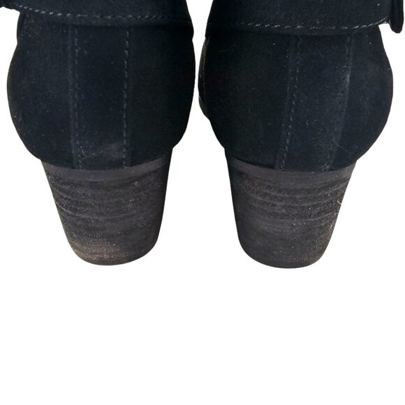 Blondo Womens 8 Idra Black Suede Side Zip Ankle Booties - Picture 9 of 11